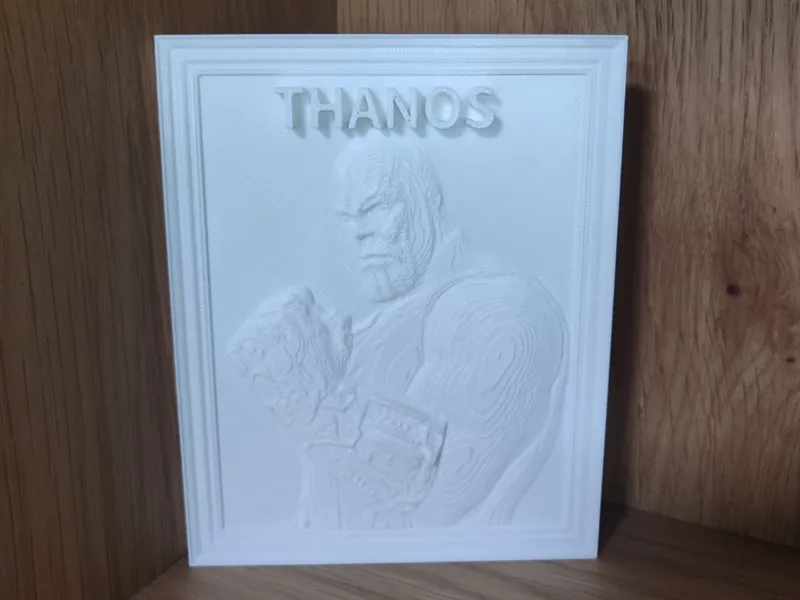 Relief 3d Thanos (Marvel)