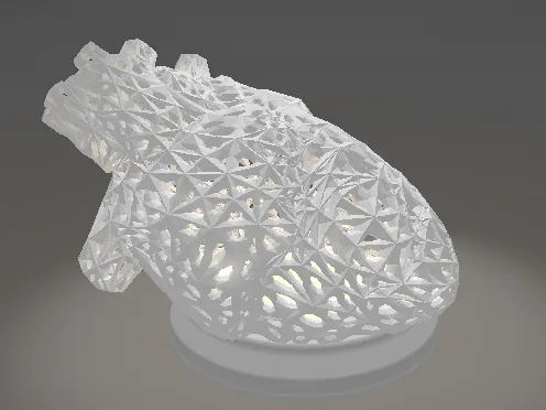 Minimalist Heart Lamp