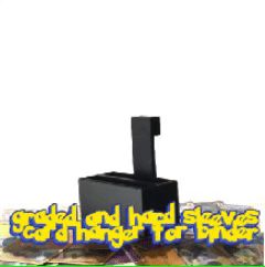 graded and hard sleeves card hanger for binder