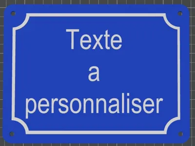 Customizable street / bridge sign