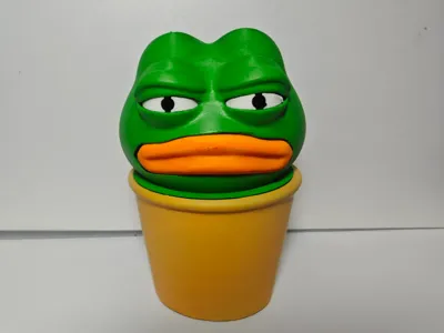 Froggie Swivel-Lid Small Storage Box / Cute Trinket Storage Artifact (Color-Separated Parts, No AMS Required)