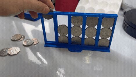 UK 50p collection display case