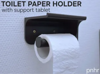 Support de papier toilette mural