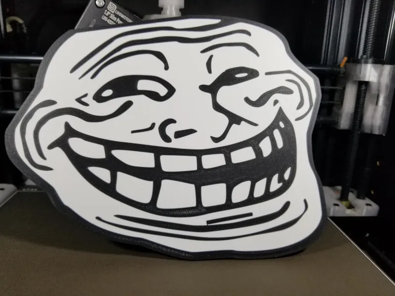 Troll Emoji 2D Plate