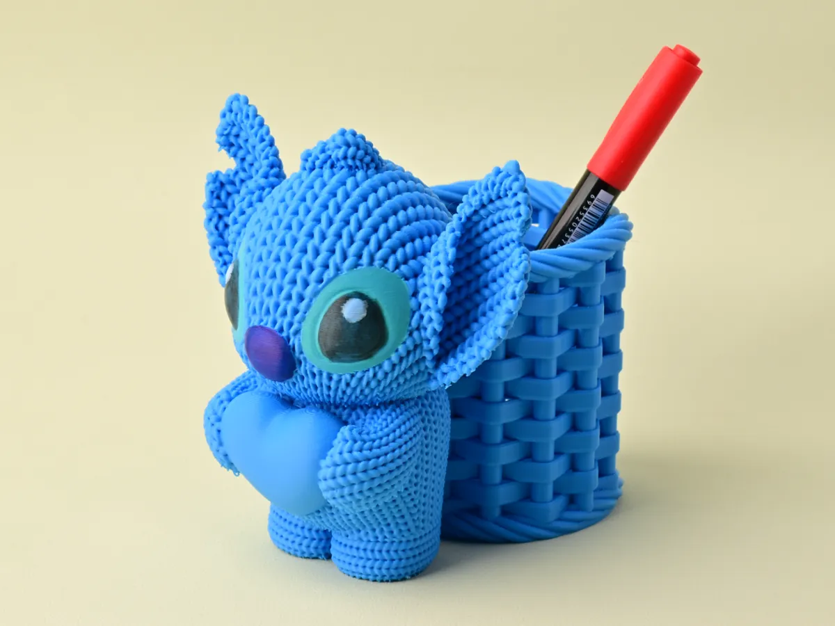 Knitted Stitch Pen Holder - Free 3D Print Model - MakerWorld