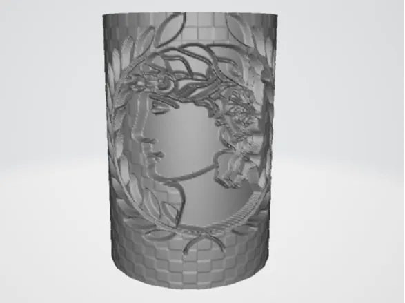 Greek Laurel Stamp – Symbol of Wisdom and Victory