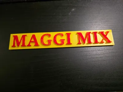 Maggi Mix 3D Name