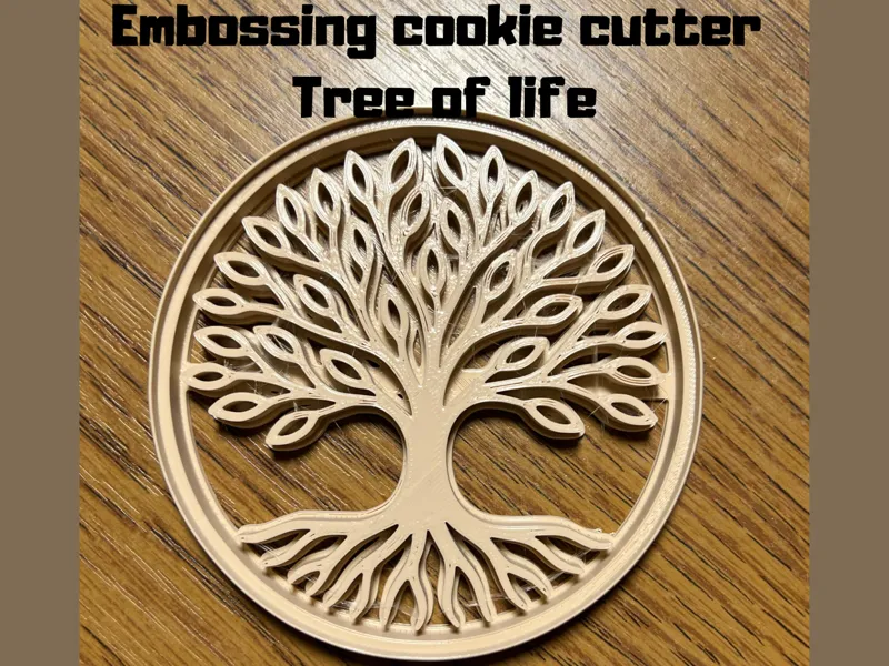 Embossing cookie cutter tree of life