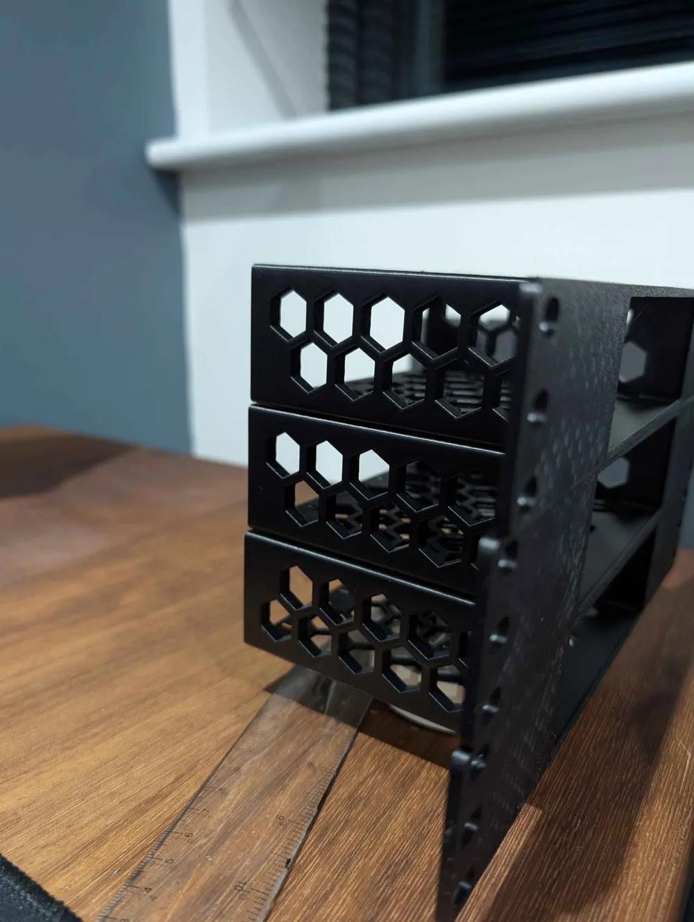 Custom Vented Mini Rack Shelf (10 & 6 Inch Racks) - Free 3D Print Model ...