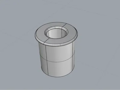 Gas pipe hole cover for 30mm opening diameter, 20mm pipe diameter