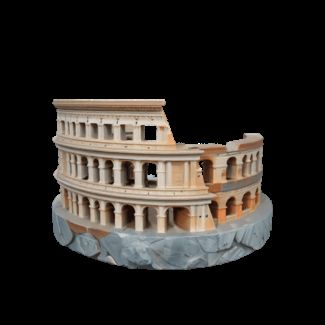 3D Model of Roman Colosseum Ruins Sculpture