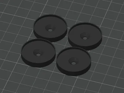 Chair/Table mount for Teflon glides, no gluing