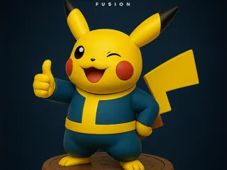 Pikachu Vault Boy - Fallout Tribute | Stampa 3D