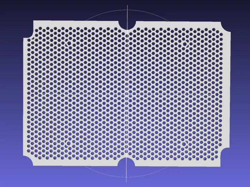 Grid for box - honeycomb