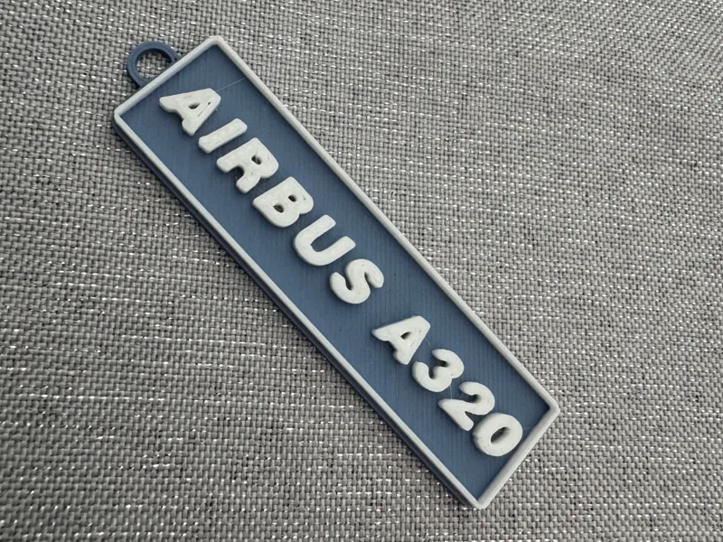 Airbus A320 keychain multi