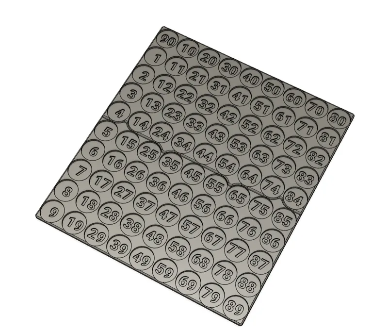 Bingo table