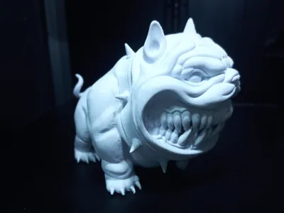 Smiling bulldog