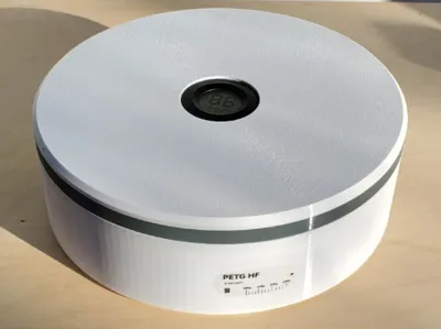 Filament storage box with hygrometer 