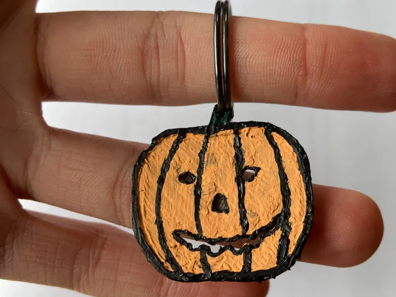 Pumpkin Keychain