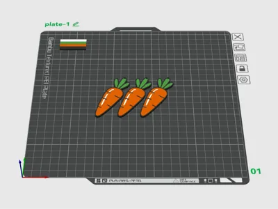 Carrot Keychain