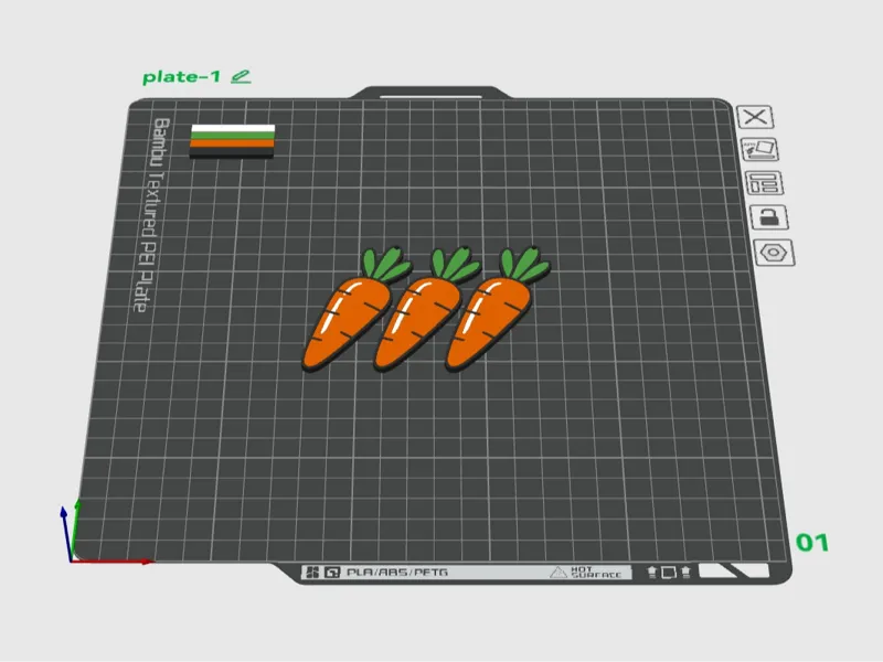 Carrot Keychain