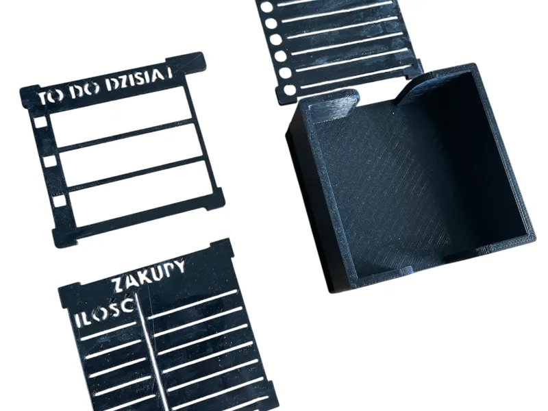 Post-It Sticky Note Organizer + Stencil Set