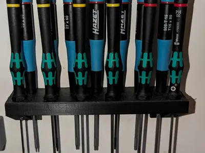 Wall mount WERA and Hazet mini screwdrivers