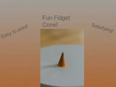 Easy fidget cones