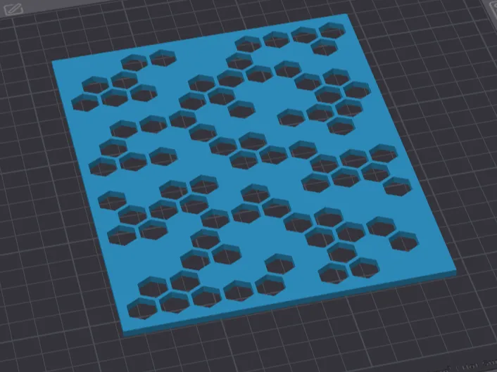 3U random hexpattern extention panel
