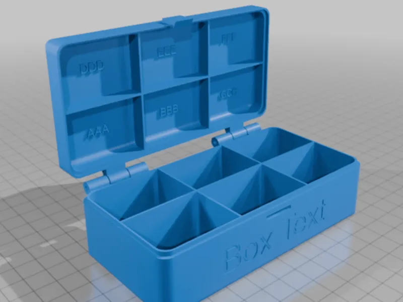 Hinged Box Mk2 - Customizable (SCAD)
