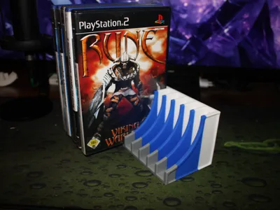 Wall shelf for 10 PlayStation 2 games