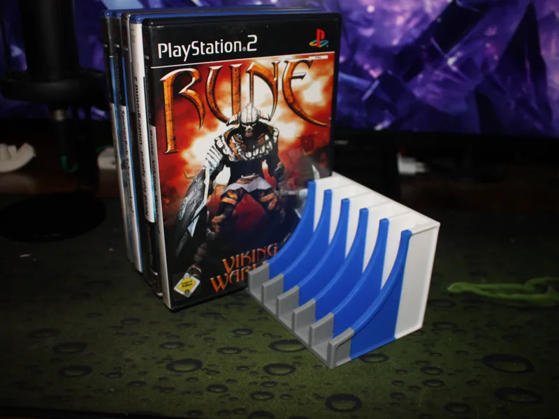 Wandregal für 10 PlayStation 2 Spiele