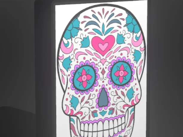 LIGHTBOX SugarSkull calaveras - Dia de los Muertos