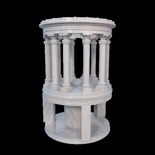 Roman Classical Holder Marble Engraved Columns