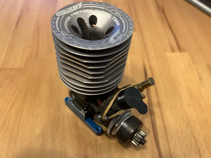 RC nitro motor air intake and exhaust cover