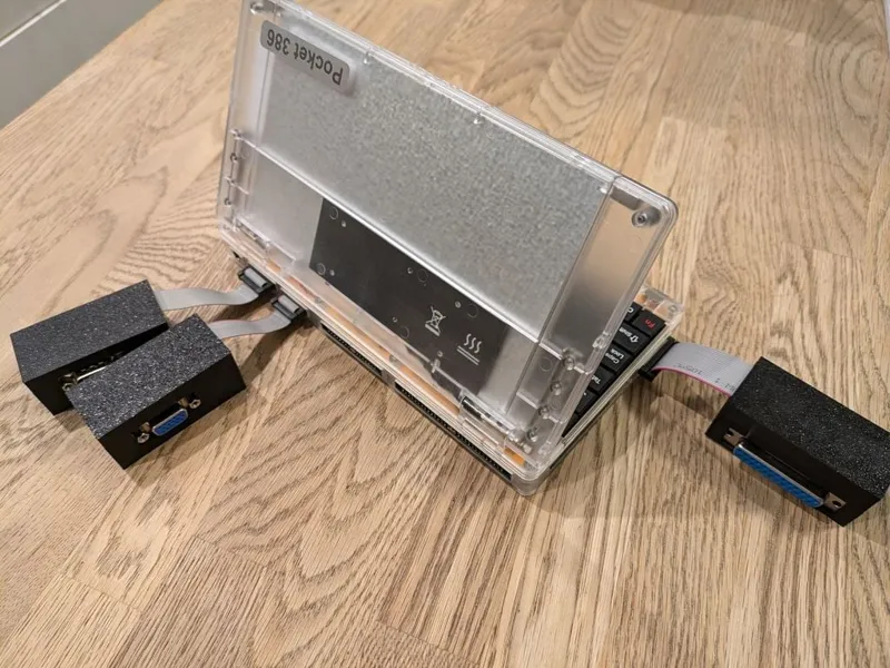 Pocket 386 port adapter boxes