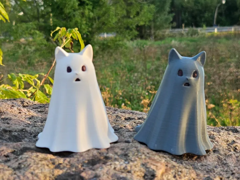 Ghost Cat funny halloween figure