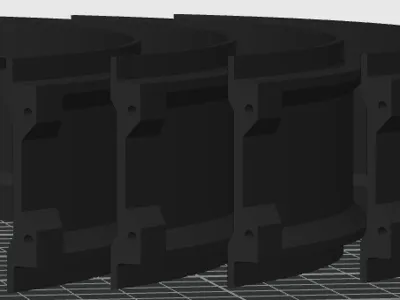 Food dehydrator riser top layer (with snap-on lid, 27mm outer diameter), dehydrator riser
