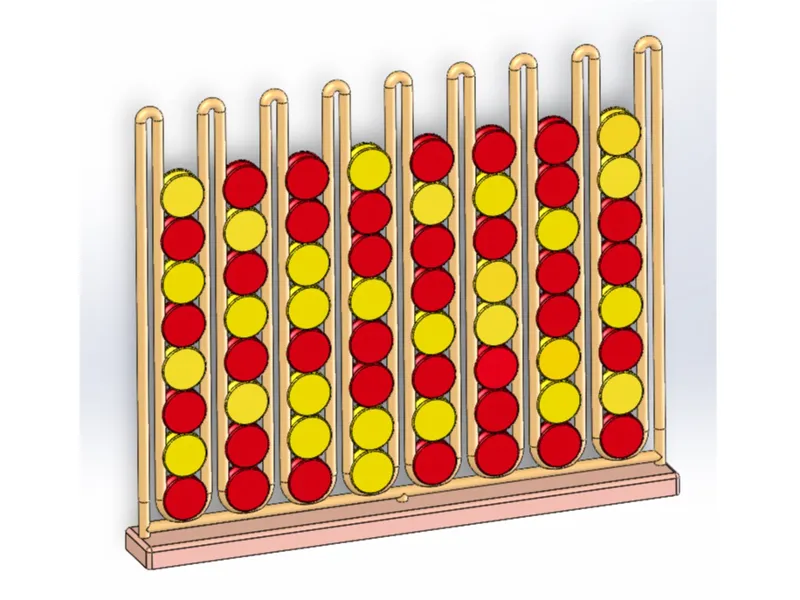 垂直放置五子棋 四子棋