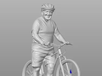 Man on bike