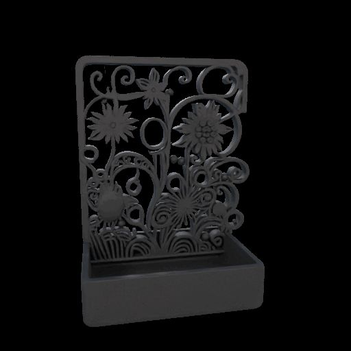 Showpiece Pen Pencil Simple Shape 3D Holder
