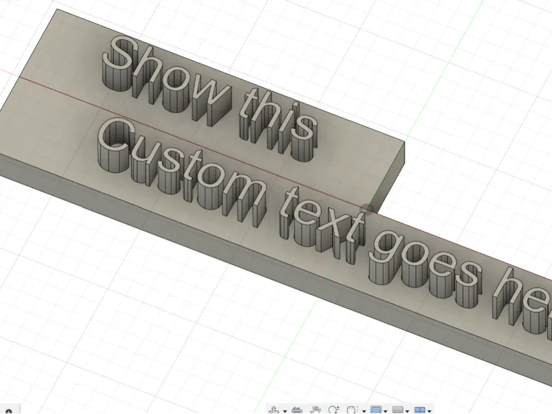 Custom text