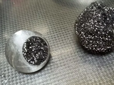 Soldering iron tip cleaner (compact, for use with steel wool)