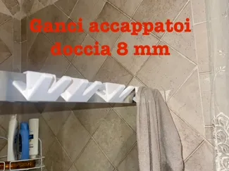 Gancio doccia per accappatoi