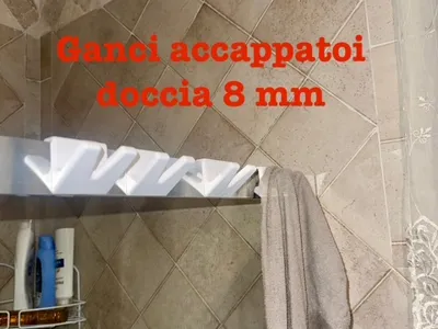 Shower hook for bathrobes
