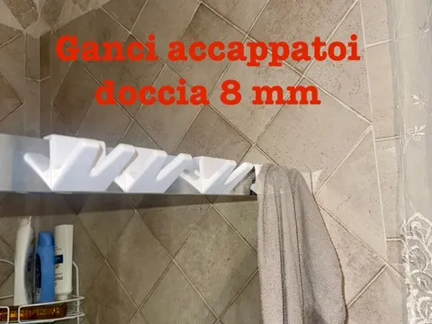 Gancio doccia per accappatoi
