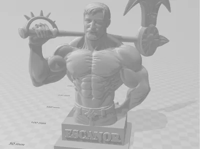 Escanor Bust - Seven Deadly Sins Fan Art