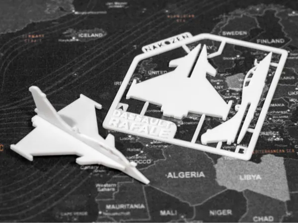 Maquette carte du Rafale
