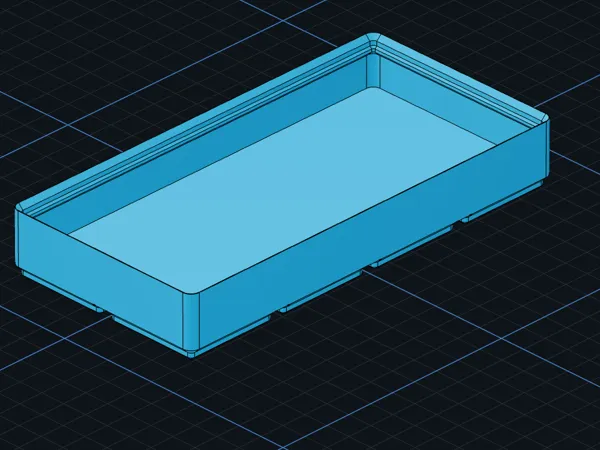 Bac Gridfinity 2x4 avec plaque de base