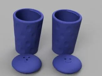 Salt & Pepper Shaker Designe a La Dubbe Glas.